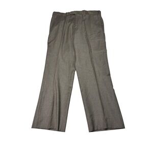 JWN Men 32W L28 Wool Cashmere Dress Pants Grey Traditional Fit Italy JW392183 MN